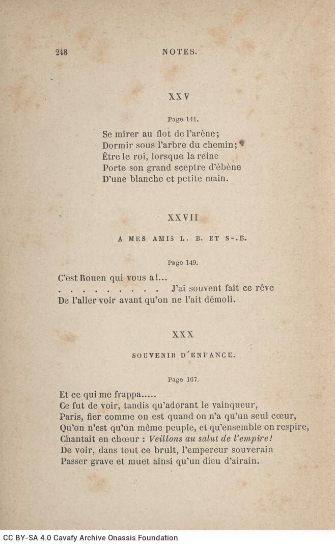 18.5 x 12 cm; 4 s.p. + 254 p. + 2 s.p., price of the book “2 francs” on its spine. L. 1 half-title page with information 